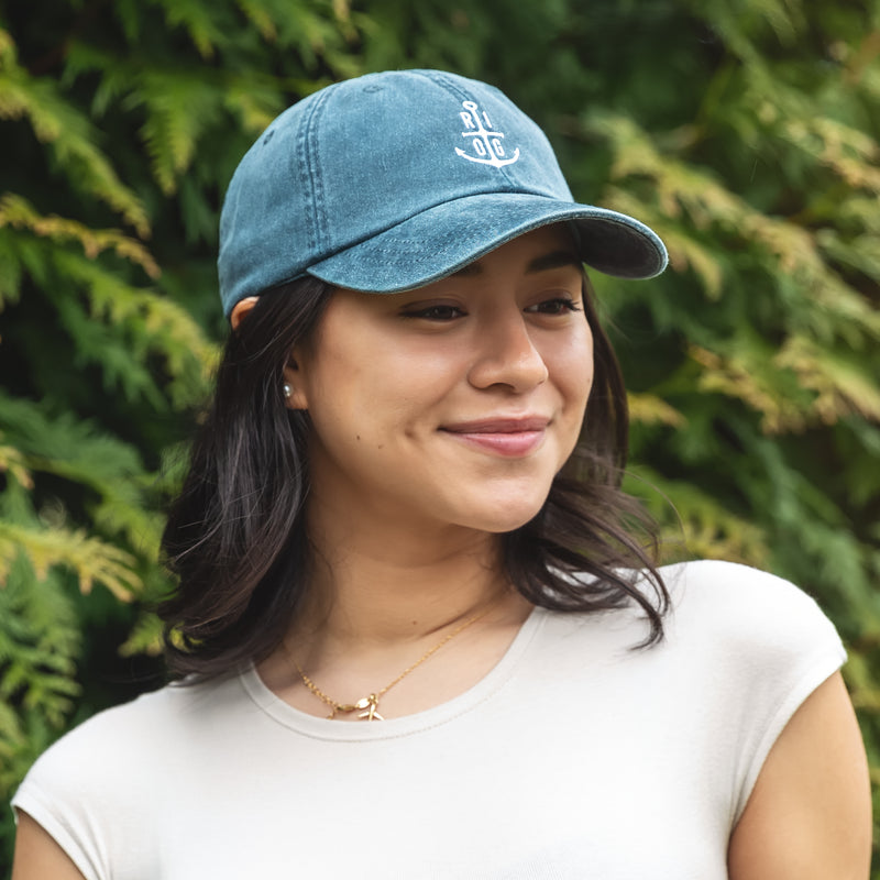 RI⚓️OG Anchor Dad Hat - Navy Blue