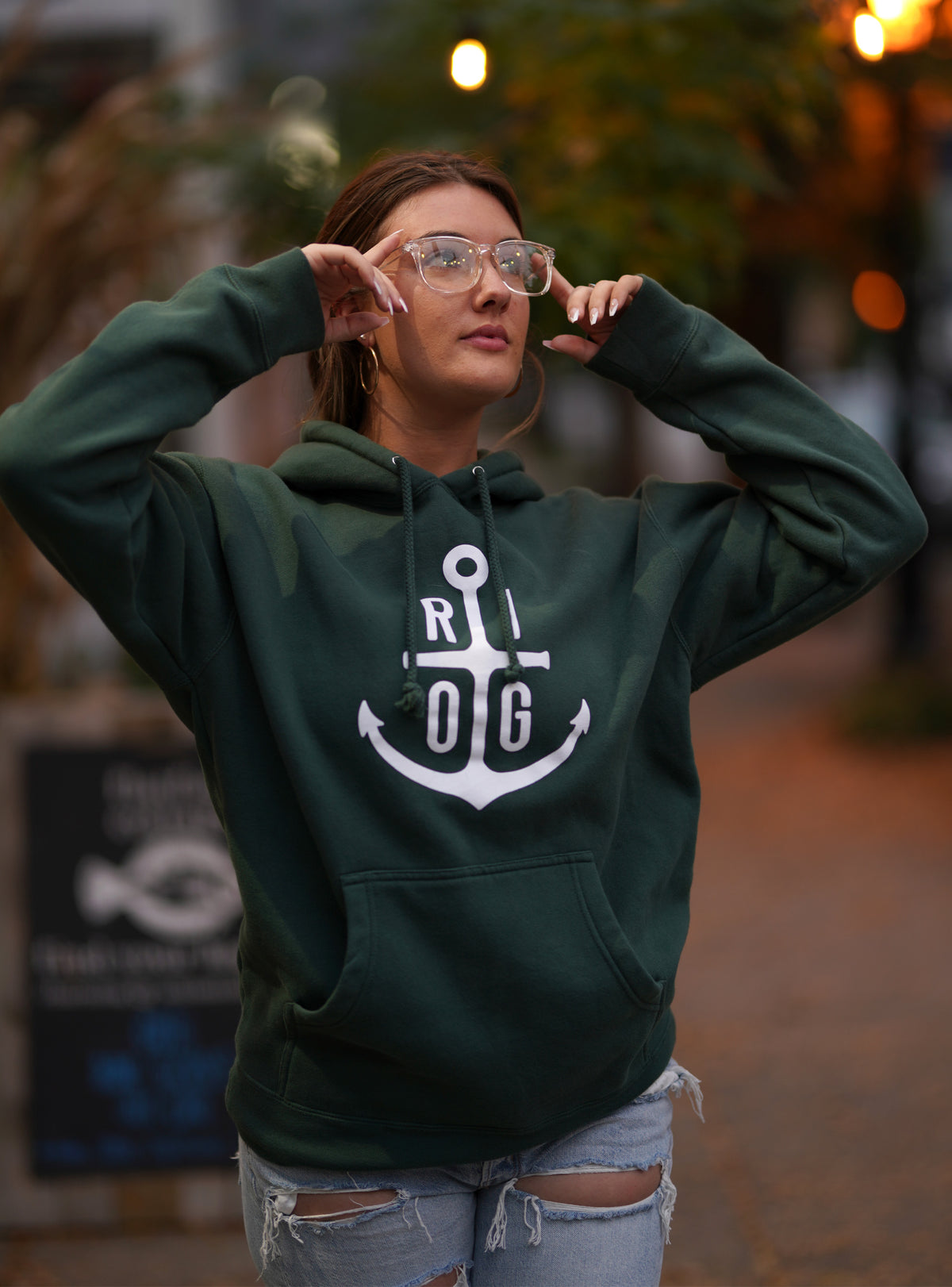 ORIGINAL Pine Green RI OG Hoodie